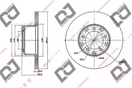 Тормозной диск DJ PARTS BD1480